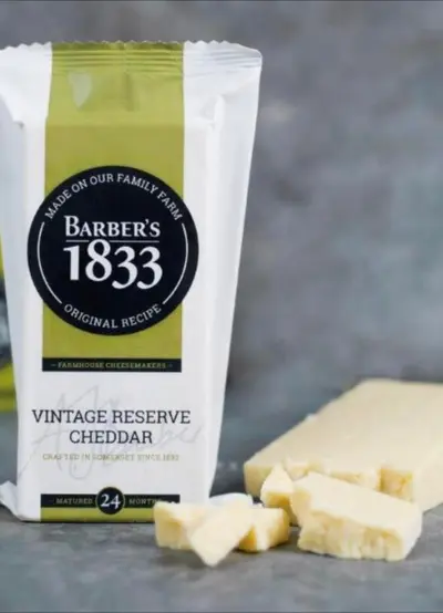 Barber's 1833 Vintage Reserve Cheddar tillverkas av Anthony Barber…