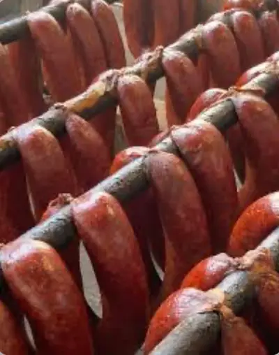 Förslövskorv från Heberleins på Bjärehalvön.