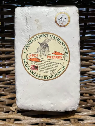 Vit Caprin är en svensk getost som utvecklades under 1970-talet.