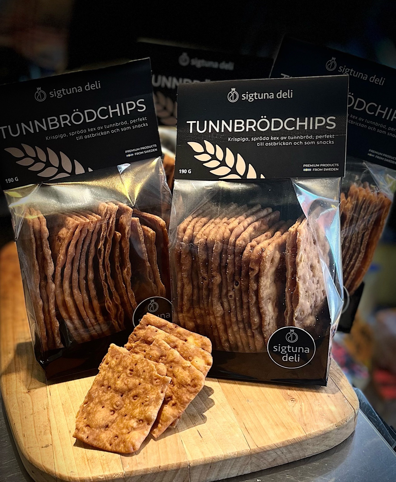 Tunnbrödschips från Sigtuna Deli